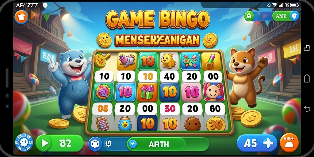 Screenshot gameplay API77 menunjukkan keramaian permainan Bingo yang seru.
