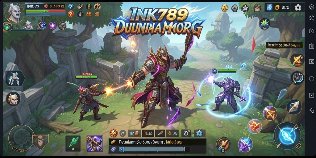 Tampilan gameplay seru dalam petualangan MMORPG INK789.