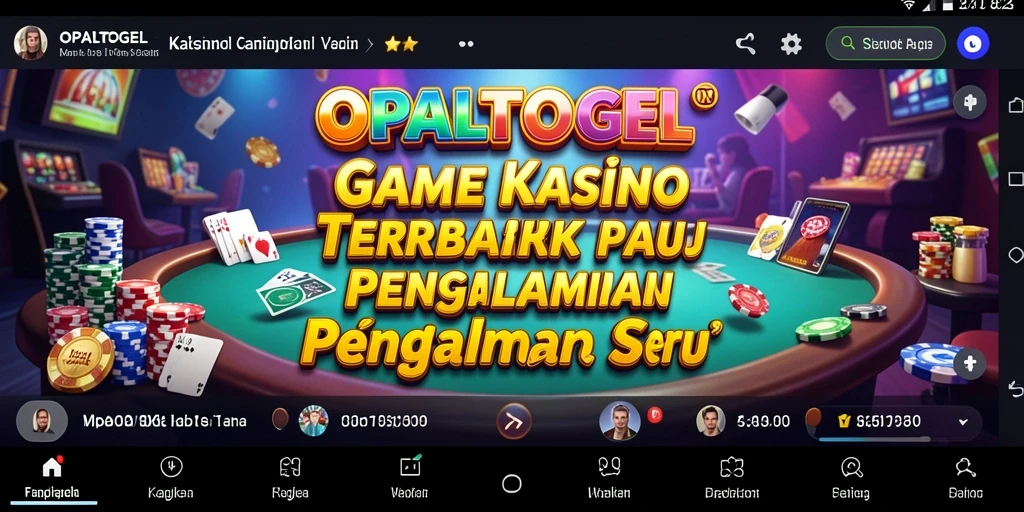 Screenshot menunjukkan gameplay seru dan antarmuka menarik di OPALTOGEL.
