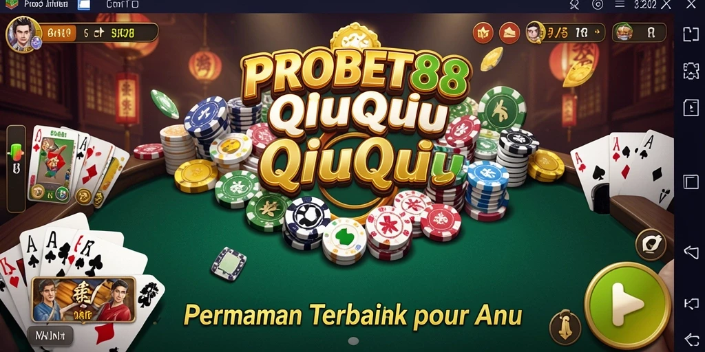 Tampilan menarik dari gameplay QiuQiu yang seru.